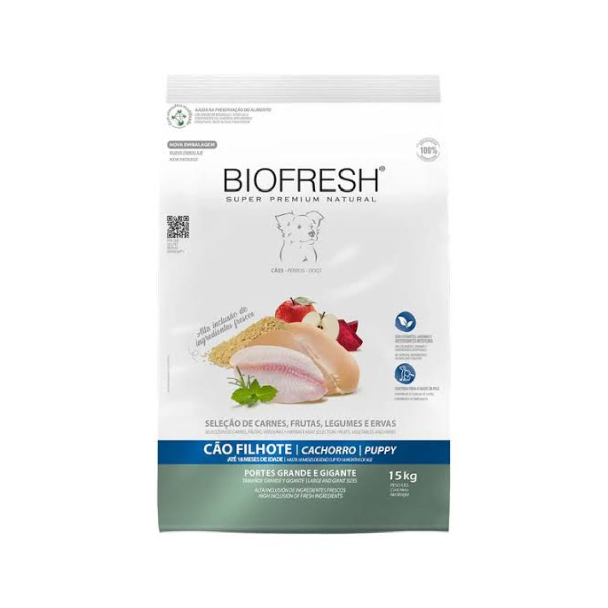 BIOFRESH Alimento Cachorros Razas Grandes y Gigantes 15kg