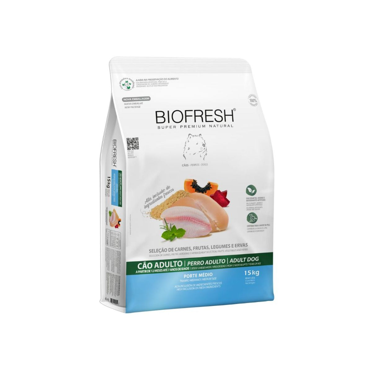 BIOFRESH Alimento Adulto Razas Medianas 15KG