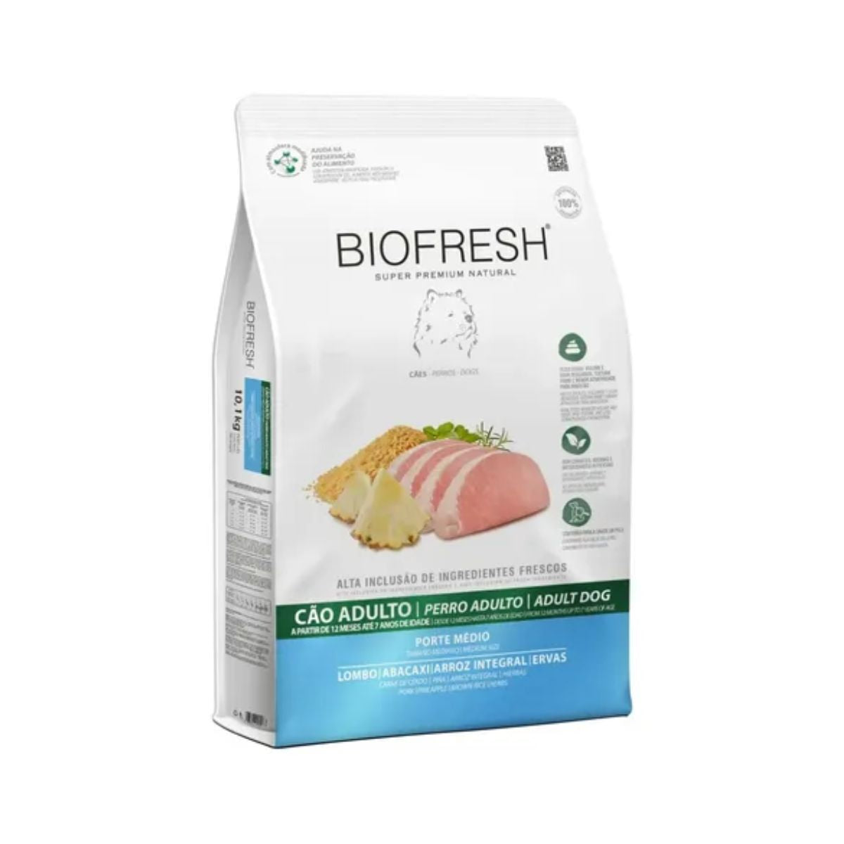 BIOFRESH Adulto Raza Media Cerdo y Ananá 15kg