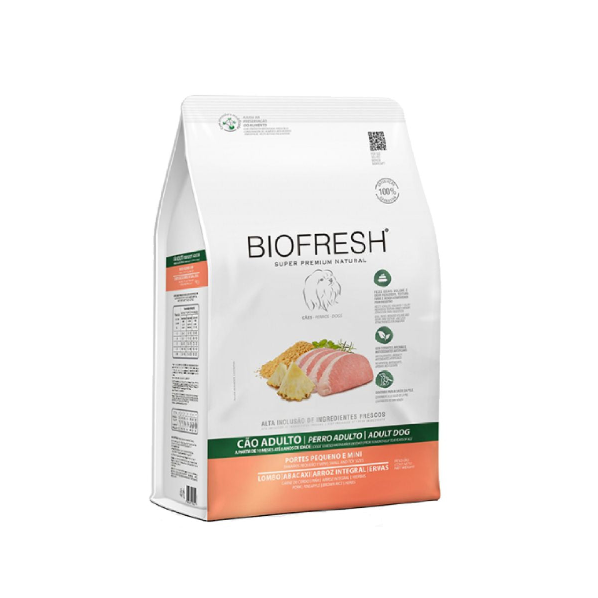 BIOFRESH ADULTO RAZAS PEQUEÑAS 10,1KG CERDO Y ANANÁ