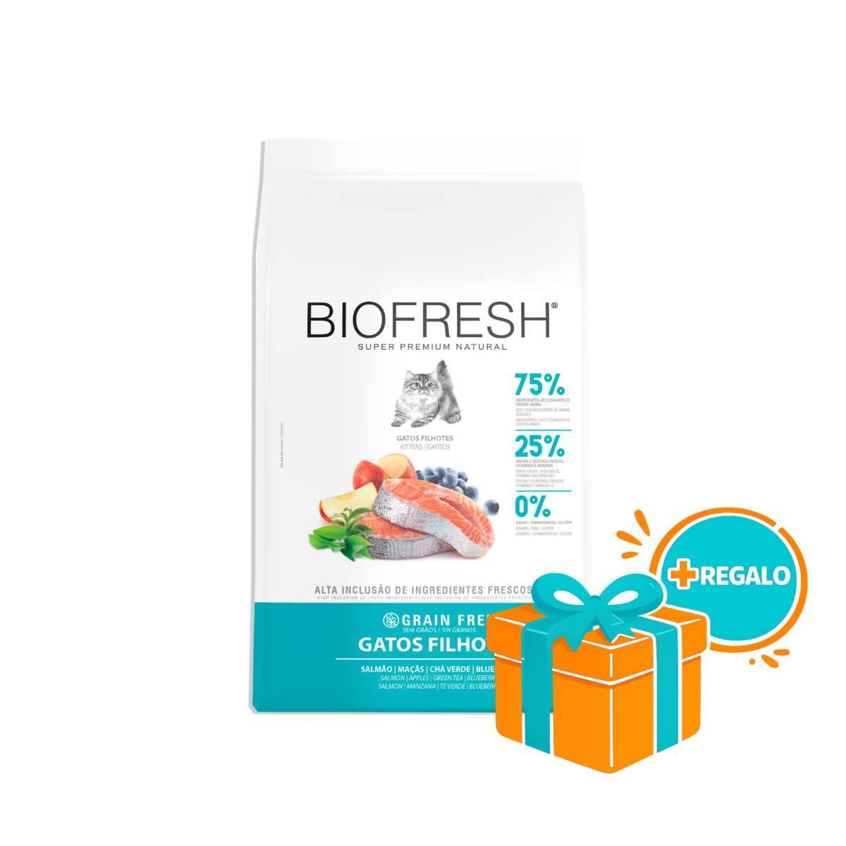 BIOFRESH Gato Cachorro 1,5Kg Salmon +REGALO