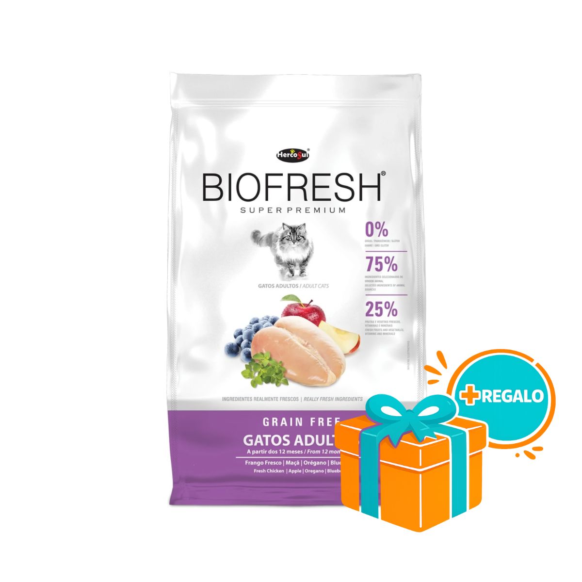 BIOFRESH Alimento Gato Adulto 7,5 Kg+REGALO