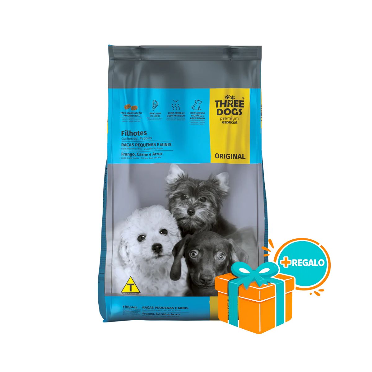 THREEDOGS FAMILIA ORIGINAL CACHORROS 15KGS PEQ/MINI