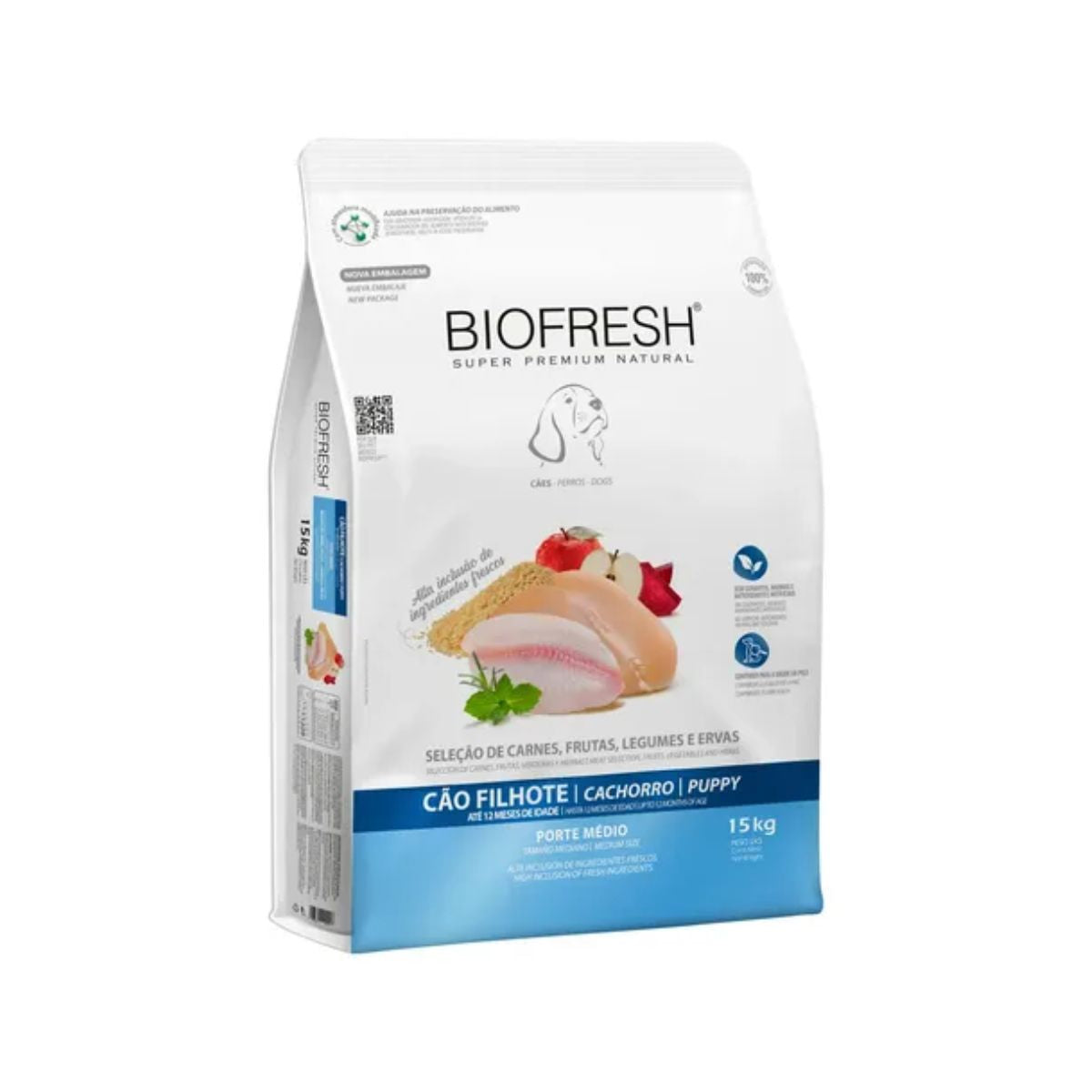 BIOFRESH Alimento Cachorro Raza Medias 15 kg
