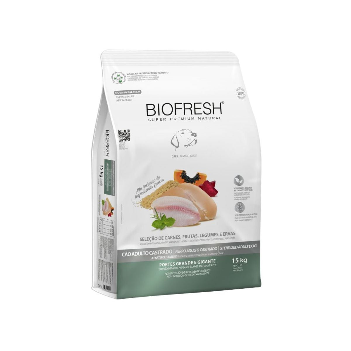 BIOFRESH Alimento Castrado Raza Grandes 15 Kg