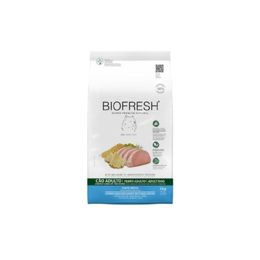 BIOFRESH ADULTO RAZAS MEDIAS CERDO Y ANANÁ 3KG
