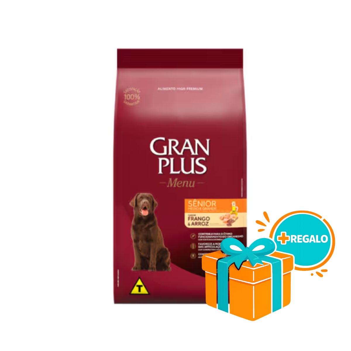 Alimento GRANPLUS Perro Senior Raza Mediana y Grande Sabor Pollo y Arroz 15 kg