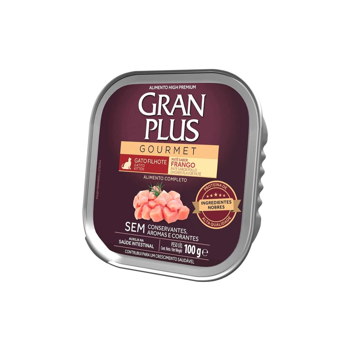 PATE GRAN PLUS GATO KITTEN POLLO 100GRS