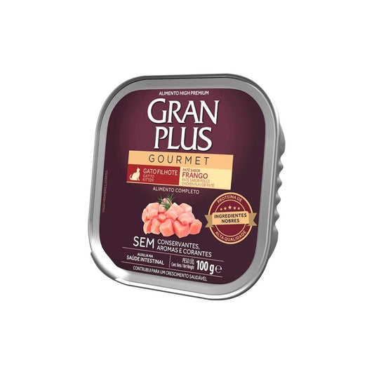 PATE GRAN PLUS GATO KITTEN POLLO 100GRS