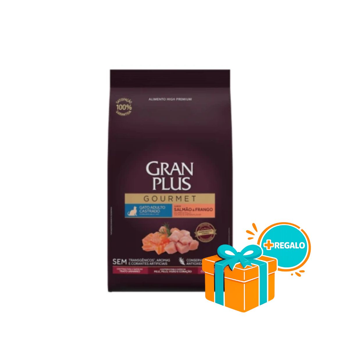Gran Plus Gourmet Gato Castrado Salmón y Pollo 10,1 kg